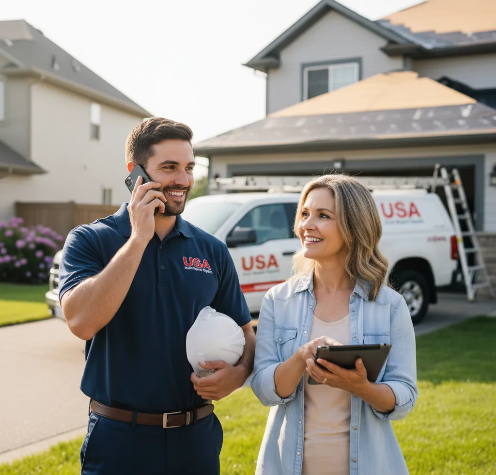 USA Roof Repair Experts customer support in Hallstead